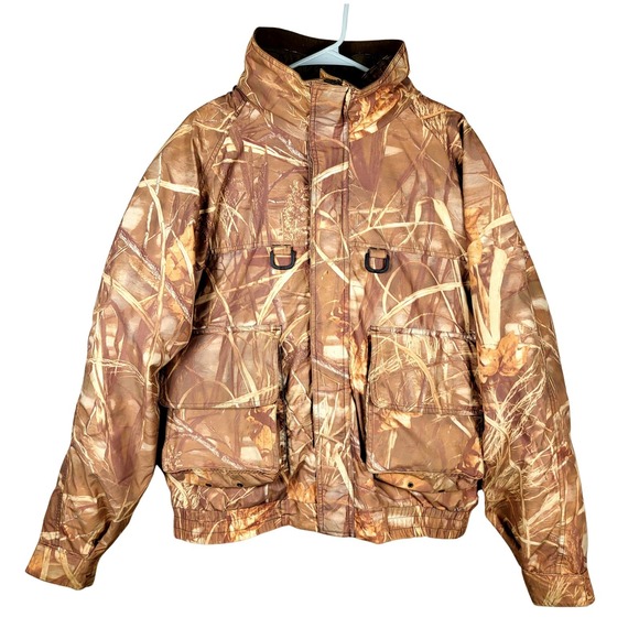 Heavy Cabela's Gore-tex 3‎ in 1 Advantage Wetlands Camo Hunting Jacket Mens L - Picture 3 of 16